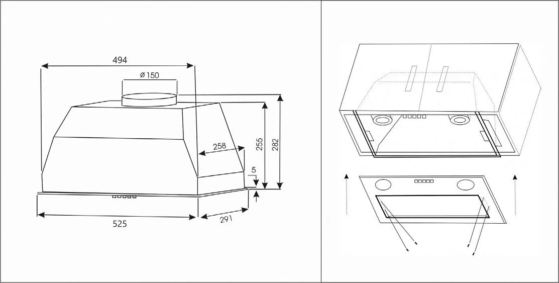 Вытяжка EXITEQ EX-1176 black