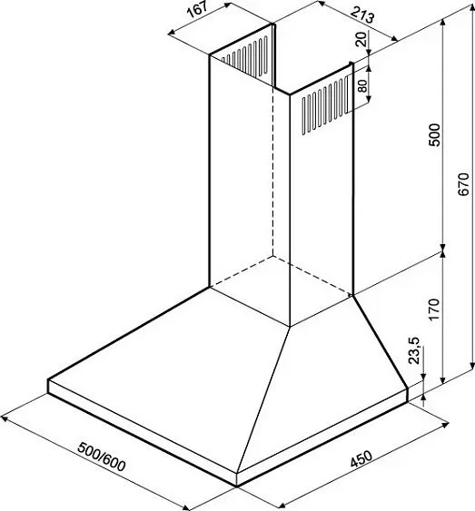 Вытяжка KRONA JANNA 600 inox PB МВ