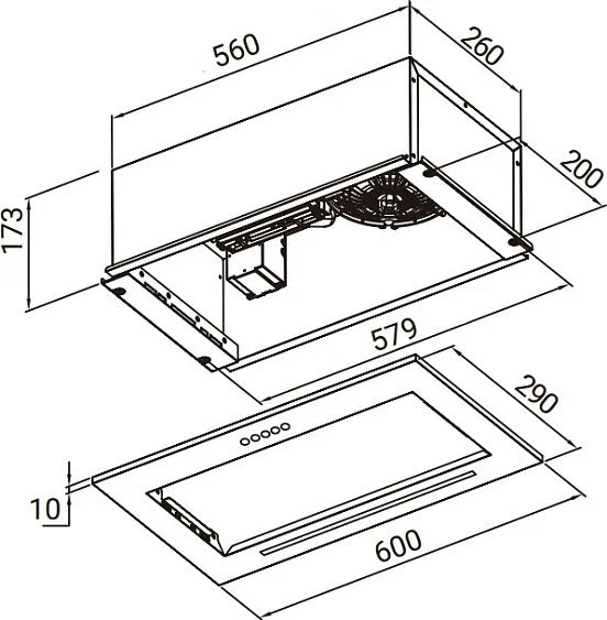 Вытяжка WEISSGAUFF Integra 850 PB IX