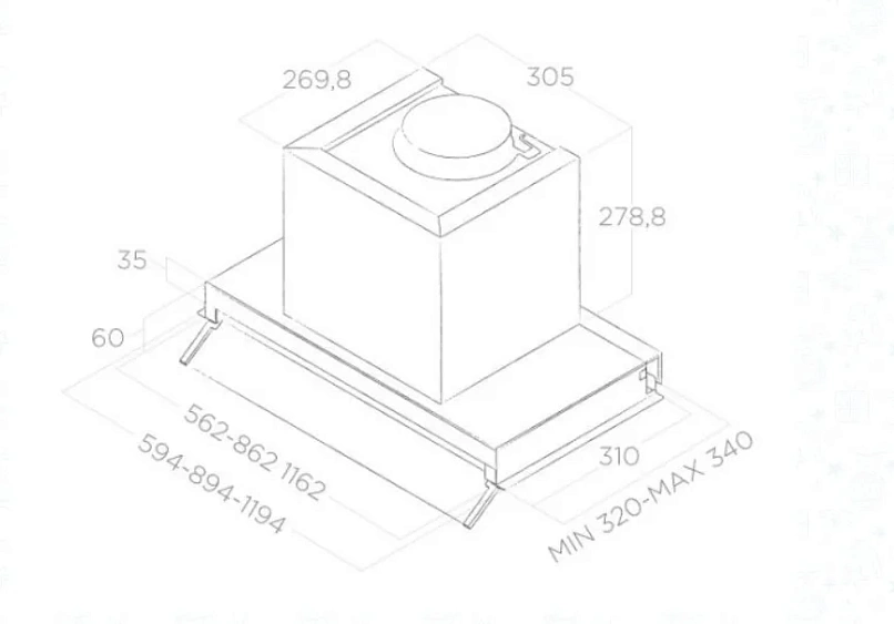 Вытяжка ELICA BOXIN LX/IX/A/120