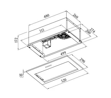 Вытяжка ZUGEL ZHI525B