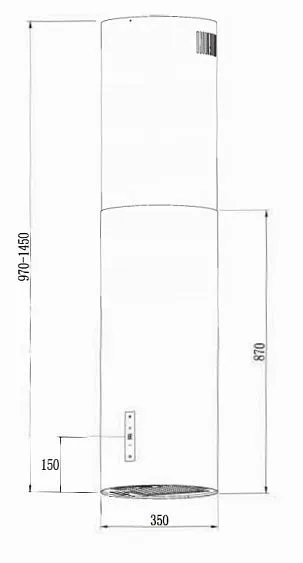 Вытяжка WEISSGAUFF Tubus 1400 Black Edition