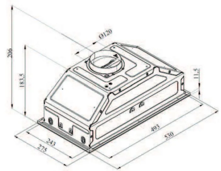 Вытяжка DARINA Built in G605B