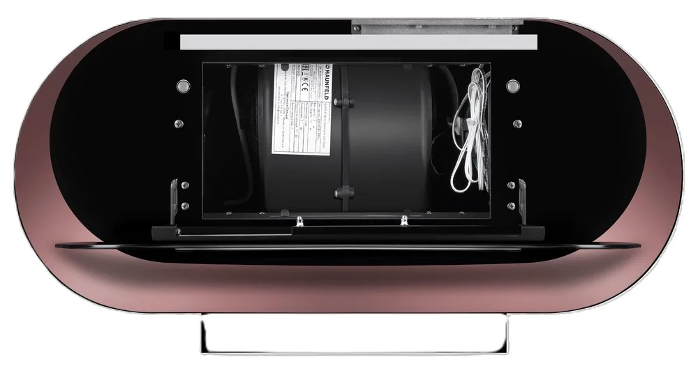 Вытяжка MAUNFELD GUNA 60 чёрный антрацит с розовым золотом