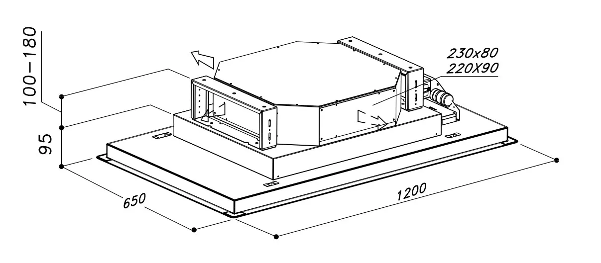Вытяжка SIRIUS SLT971-EM LESS W 120