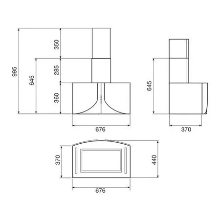 Вытяжка GLEM ghwk68wh