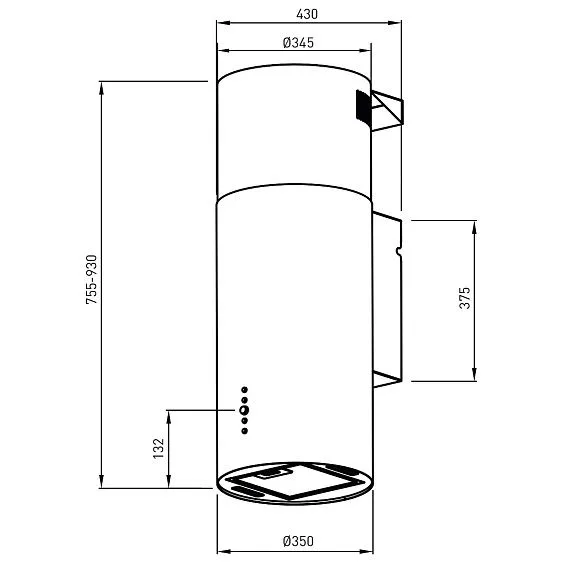 Вытяжка OASIS KR-50S