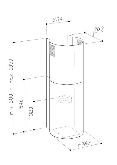 Вытяжка SIRIUS MO 209 W