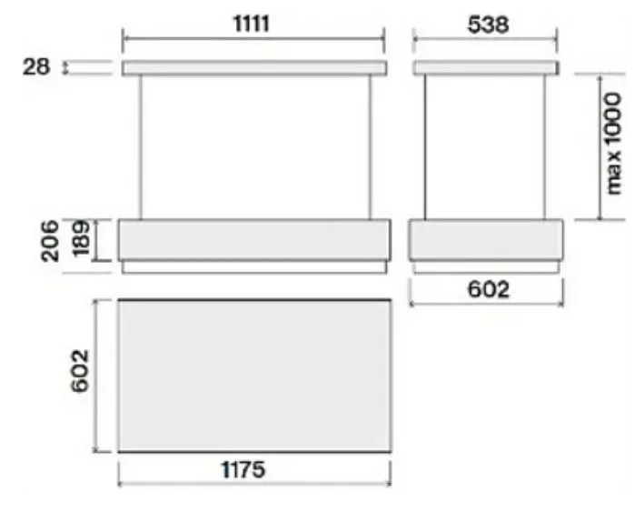 Вытяжка FALMEC LEVANTE GRAFITE ALL MATT (CLVI20.E1P7#ZZZ7461F)