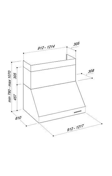 Вытяжка SIRIUS SL 109 IX 120