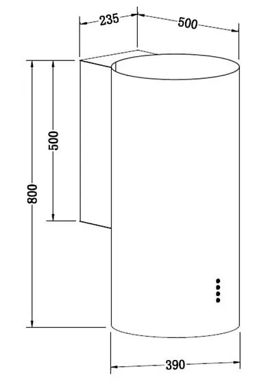 Вытяжка HOMSair SIGMA 39S Wall белый