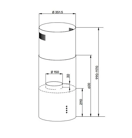 Вытяжка KUPPERSBERG TUBA 35 X