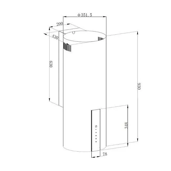 Вытяжка KORTING KHC 35969 DW Cylinder