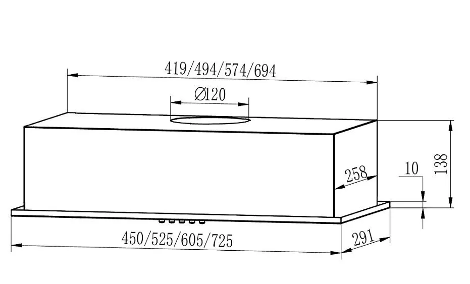 Вытяжка EXITEQ EX-1525 black