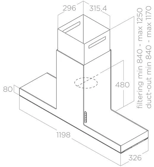 Вытяжка ELICA HAIKU ISLAND WH/A/120