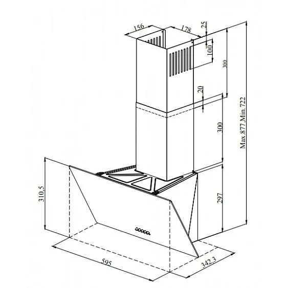 Вытяжка ZORG Technology Arstaa 60S черный