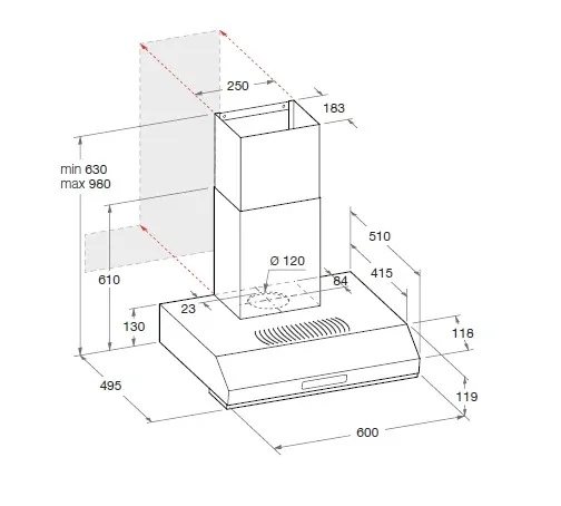 Вытяжка HOTPOINT-ARISTON 7h sl 6 p wh ru/ha
