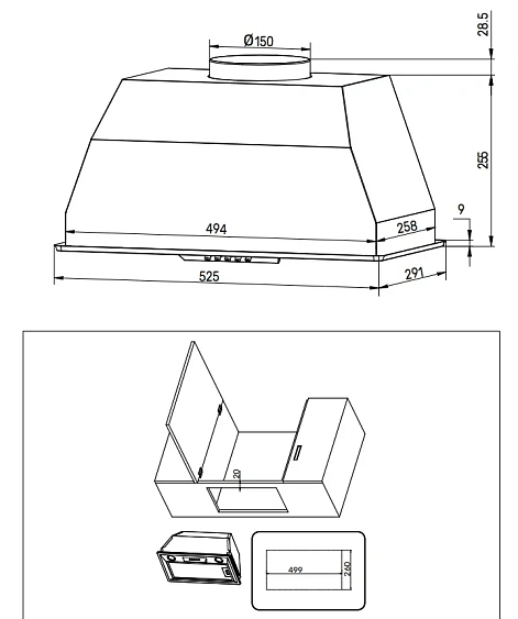 Вытяжка KUPPERSBERG INLINEA 60 B