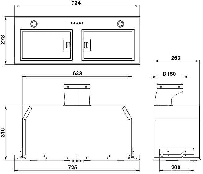 Вытяжка KANZLER D 565 S