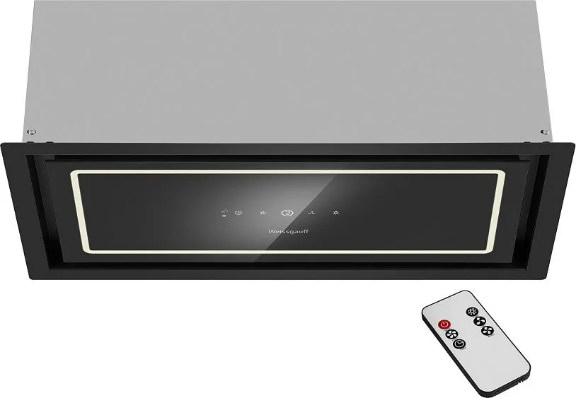 Вытяжка WEISSGAUFF Quadra 600 Touch Black Glass