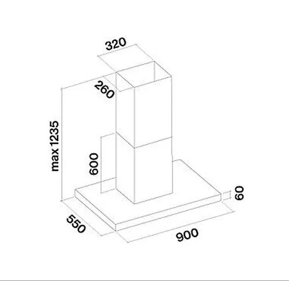 Вытяжка FALMEC PLANE ISOLA WHITE 90 PLUS (CPLI90.E23P2#EUB490F)