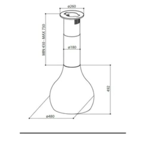 Вытяжка FABER 110.0156.608 DROP EG8 WP A48