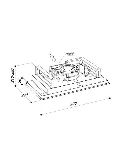 Вытяжка SIRIUS SLT 958 IX BRUSHLESS