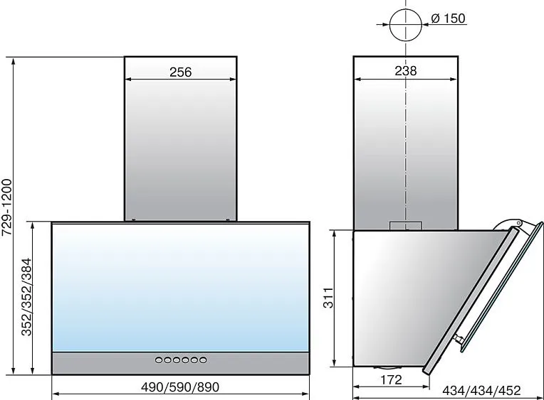 Вытяжка ELIKOR Рубин S4 90П-700-Э4Д перламутр/белый