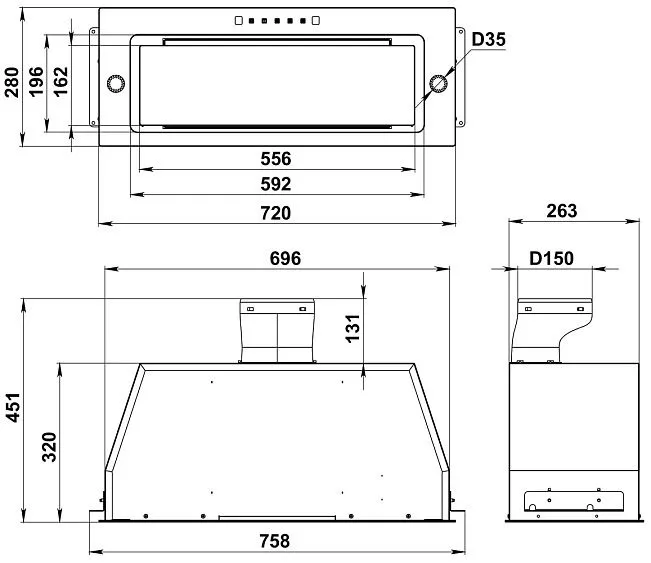 Вытяжка KANZLER D 520 W