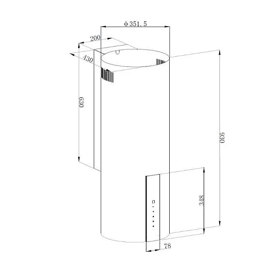 Вытяжка KORTING KHC 35969 DX Cylinder