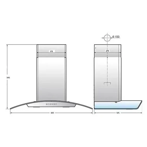 Вытяжка VESTA VCG660 BR
