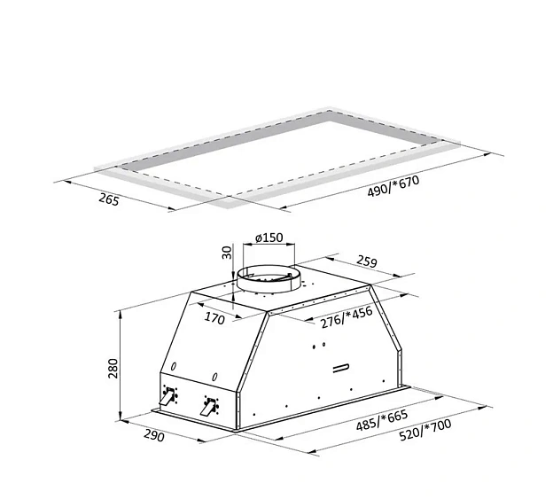 Вытяжка ZIGMUND & SHTAIN K 171.7 W