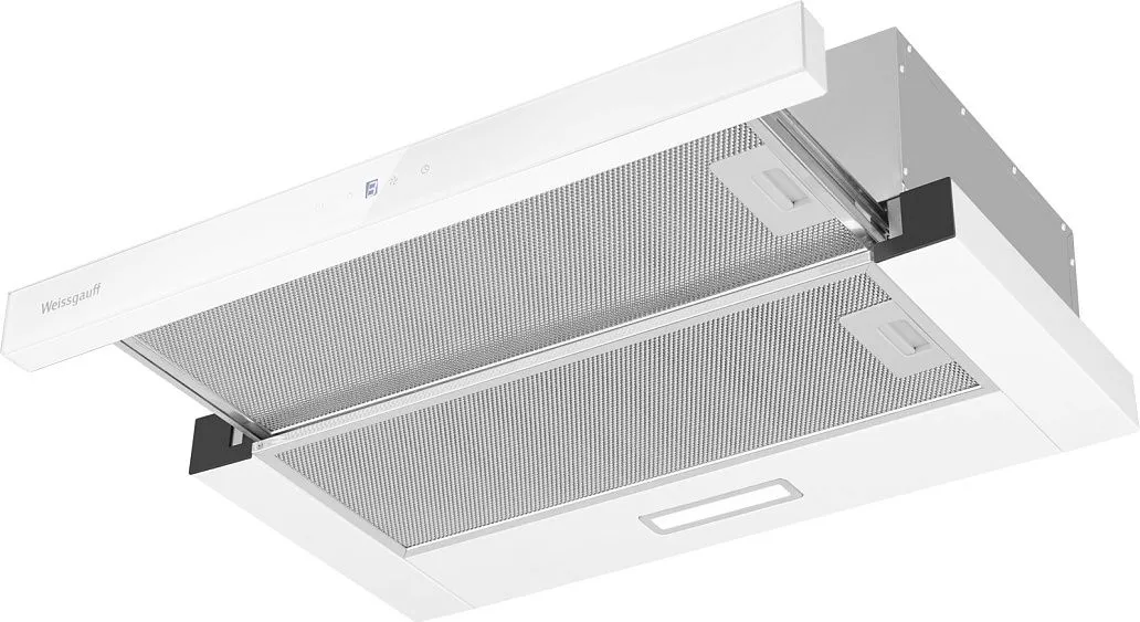 Вытяжка WEISSGAUFF TEL 600 2M Touch White Glass