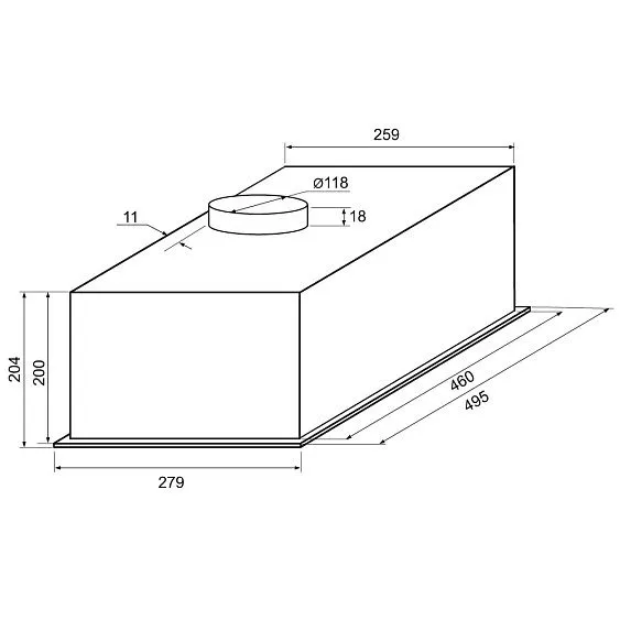 Вытяжка KRONA WERMUT 500 DN PB BF