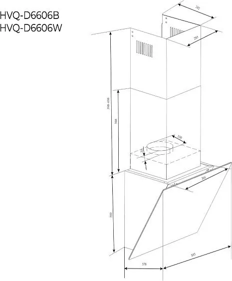 Вытяжка HAIER HVQ-D6606W