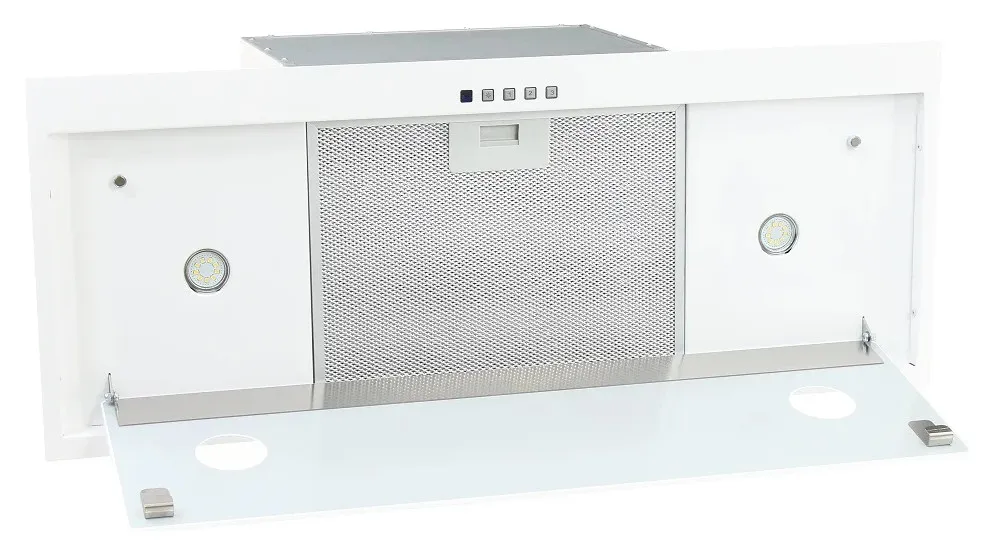 Вытяжка AKPO WK-10 Neva glass 80 белое стекло/нержавеющая сталь