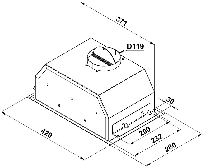 Вытяжка KANZLER D 540 S