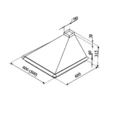 Вытяжка КВАРЦ 837 ВК-1-3М-2 white
