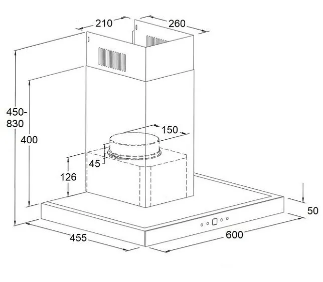Вытяжка MAUNFELD Breeze 60 черный