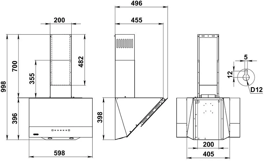 Вытяжка KANZLER D 521 W