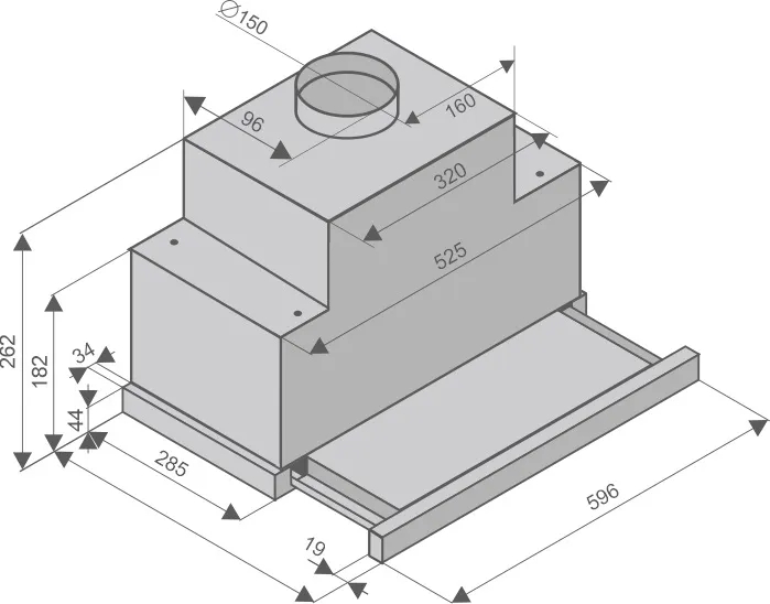 Вытяжка KONIGIN Rumina Black 60
