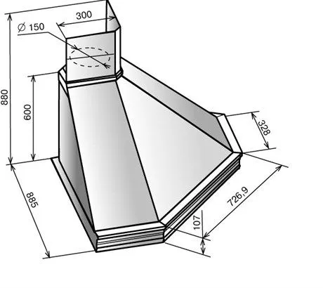 Вытяжка ELIKOR Форест 90 (бежевый дуб)