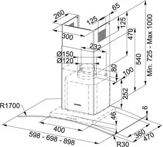 Вытяжка FRANKE far 905 xs