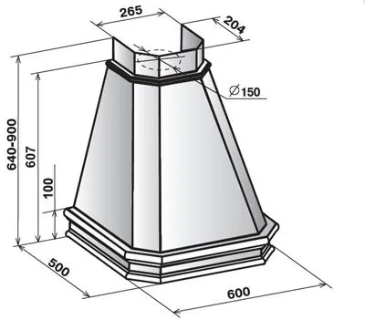 Вытяжка ELIKOR пергола 60 (бежевый/дуб рустика)