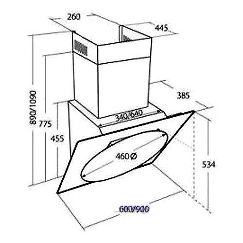 Вытяжка AKPO wk-9 tivano 60 черное стекло