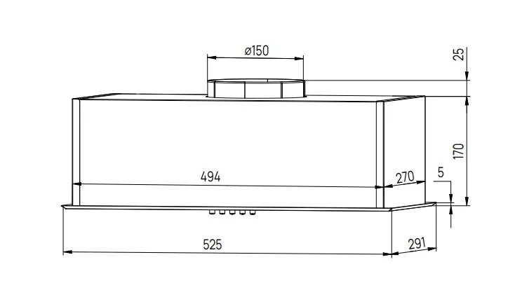 Вытяжка MONSHER MASSY 61 Noir