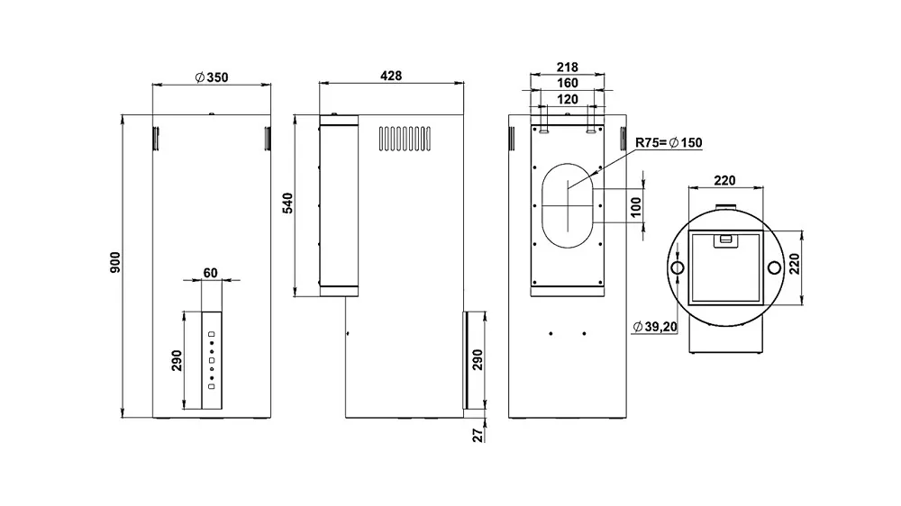 Вытяжка ZIGMUND & SHTAIN K 160.4 W