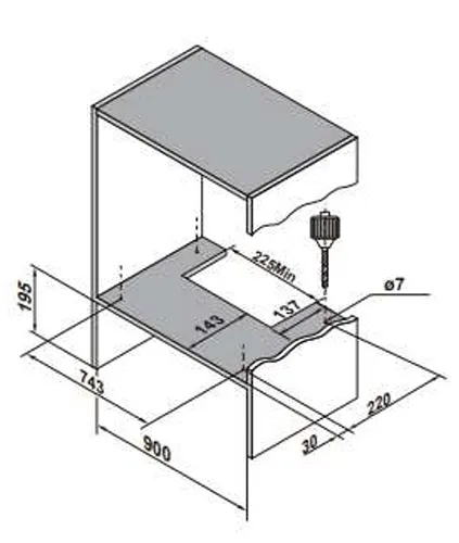 Вытяжка MEFERI SLIDEBOX90BK POWER