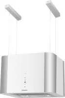 Вытяжка MAUNFELD BOX (ISLA) 45 нержавейка/белое стекло