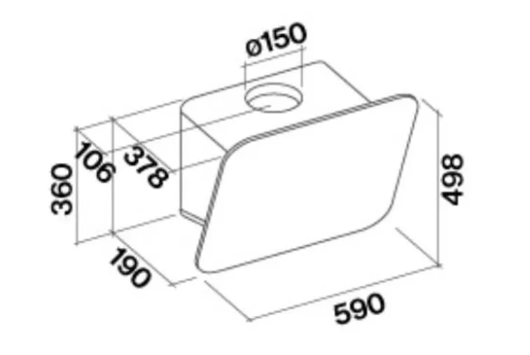 Вытяжка FALMEC TAB 80 Fasteel (800)пристенная,сенсор.панель упр. CTCN80.E0P
